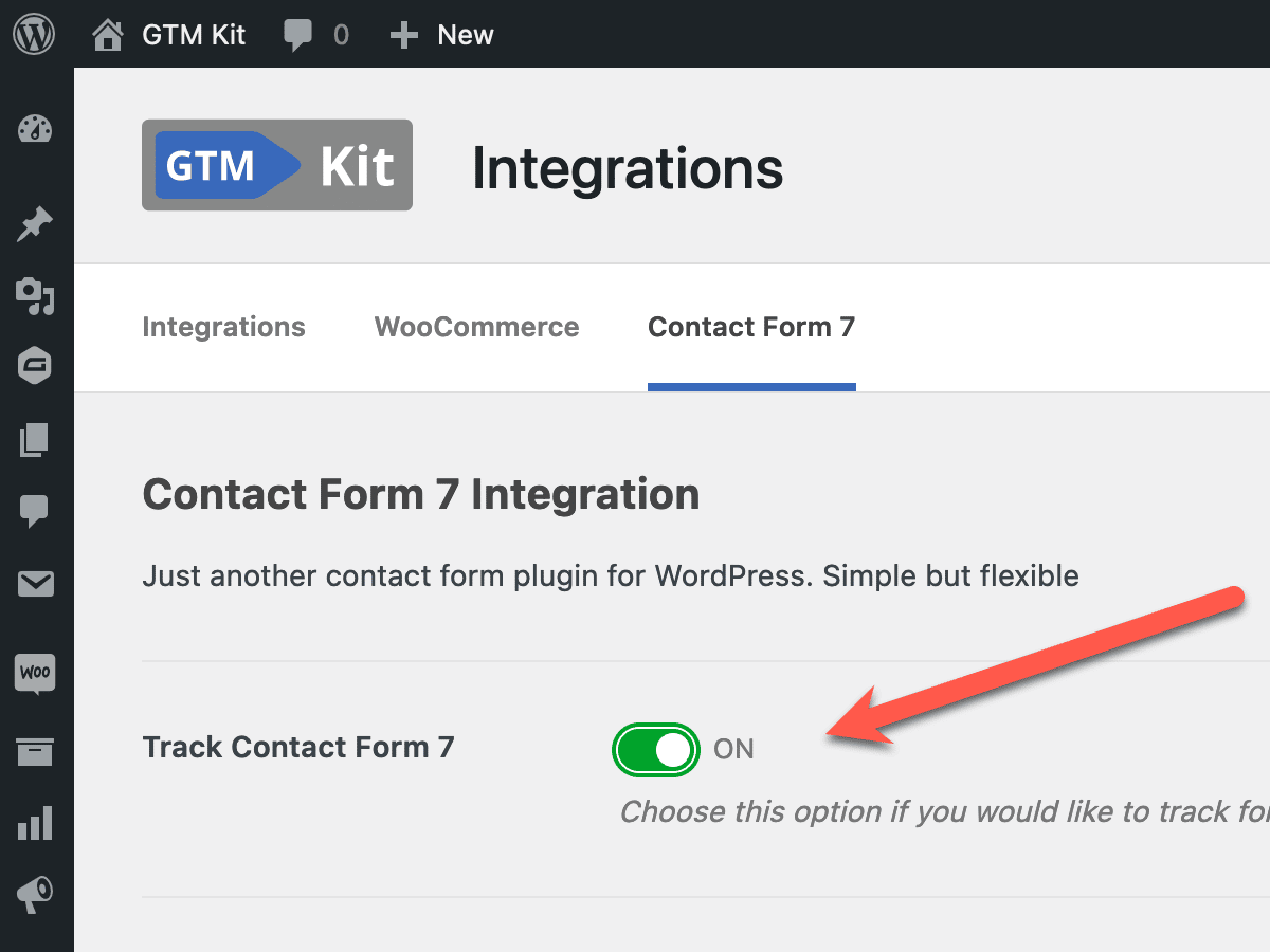 Activate Contact Form 7