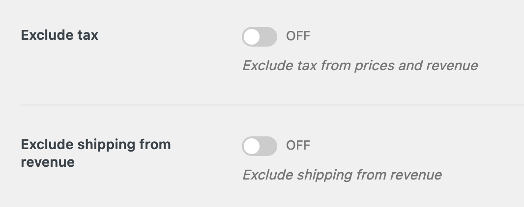 Tax and shipping